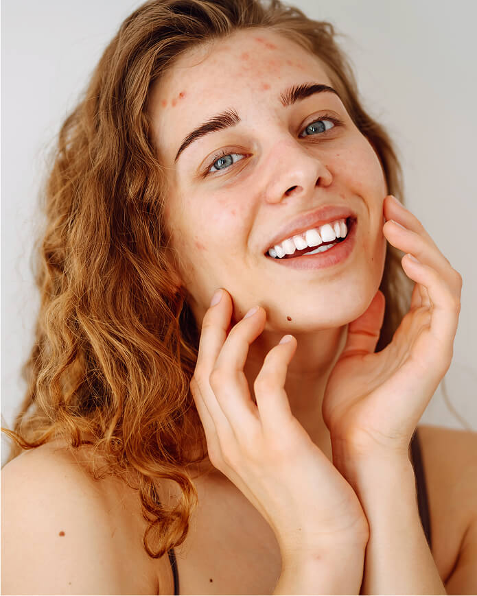 woman smiling